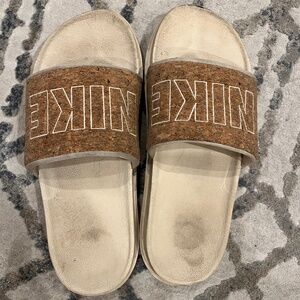 Nike Slides with cork finish